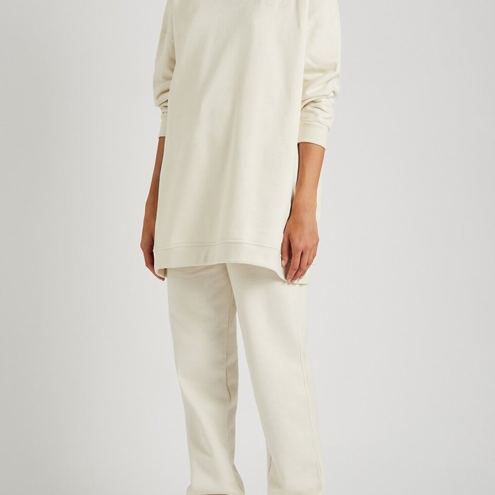 NWT Ganni White/Ecru Matching Sweatsuit - Small